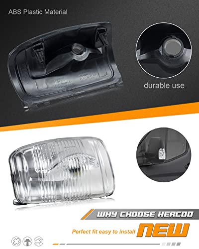 Hercoo Side Mirror Indicator Marker Light Lens Turn Signal Lights Lamp Clear Cover Housing Compatible With Ford Transit 150 250 350 350 Hd 2015-2022, Left Driver Side #TOP1
