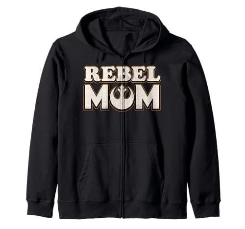 Veste Star Wars Rebel Mom zippée à capuche sweat-shirt pour femme fan de science-fiction
