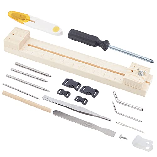 Gabarit pour bracelet paracorde AHANDMAKER kit d'outils réglable de tressage DIY