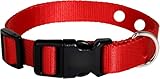 Replacement Collar Compatible with Pet Safe, Patpet, Sportdog, Garmin, Dogtra, Bousnic, Petspy, Invisible Fence Systems (Red)