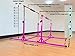 MARFULA Gymnastics Double Horizontal Bars 3Play Gymnastic Parallel Bars with Mat Uneven Bars Gymnastics Training Bar with 304 Stainless Steel Regulating Arms & Fiberglass Rail for Home Club Use