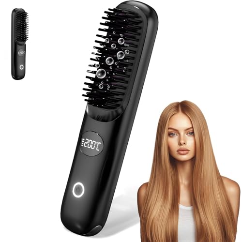 Spazzola Lisciante per Capelli, Mini Portatile Spazzola...