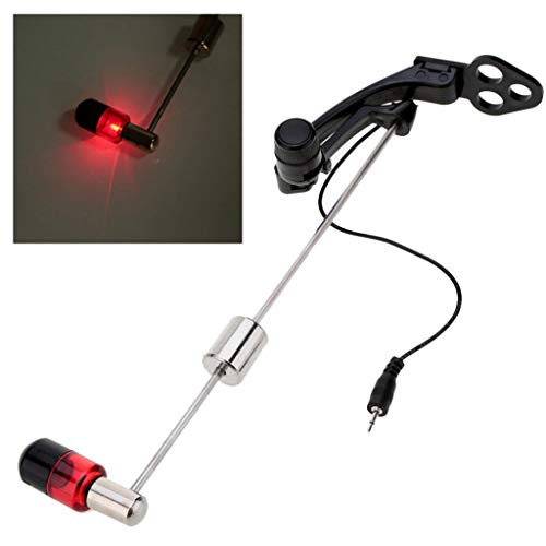 YIJU Indicadores de Alarmes de Mordida de Pesca de Carpa LED Indicador Piscando Cabides de Bobina -