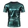 Breathable T Shirts For Men - Mens Graphic T Shirts - Fashionable Men'S T-Shirt With A Shiny Short-Sleeved Crew Neck For Parties And Stages #2
