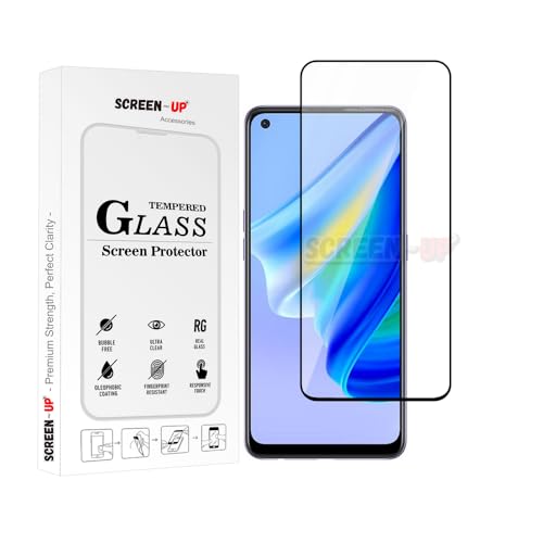 Image of ScreenUp Tempered Glass For Oppo Reno 6 Z /Reno 6 Lite - Ultra Clear, 9H Scratch Resistant, Full Coverage, Easy Install Screen Protector