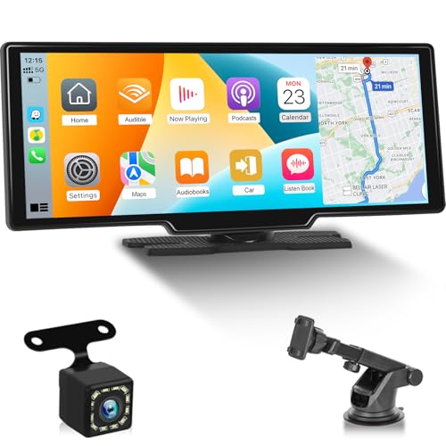 Ecran portable Carplay pour ajouter le GPS sans fil et une caméra de recul à votre voiture