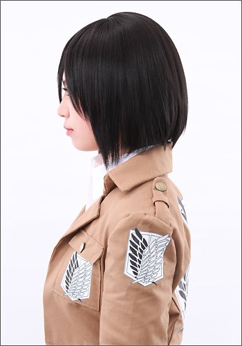 Amazon.co.jp: 進撃の巨人 ミカサ アッカーマン 風 ウィッグ キャラ