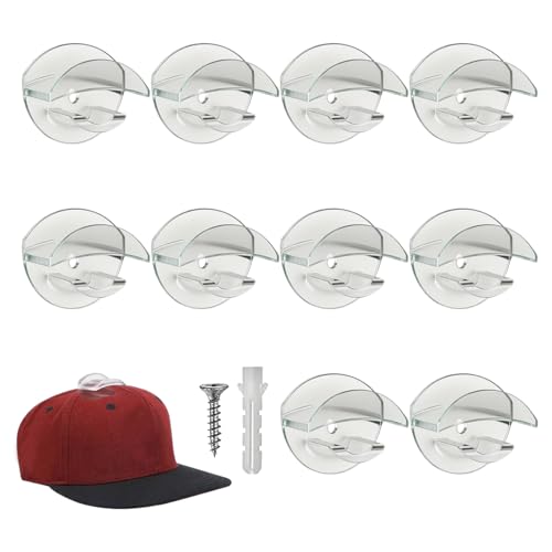 Dorugage Ganchos para sombreros de pared, antideslizante, ganchos adhesivos para baño, entrada, sala de estar, ducha, armario, apartamento, dormitorio, dormitorio