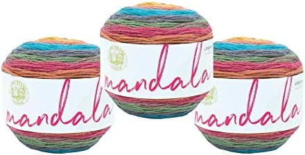 Lion Brand Yarn Company Mandala Yarn, Acrylic, Unicorn, 13.97 x 13.97 x 10.16 cm
