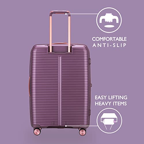 Verage 3 piece Luggage Sets,Expandable Hardside Suitcase with Spinner Wheels Luggage for Travel,TSA Approved (20/24/28-Inch,Purple) - Image 5