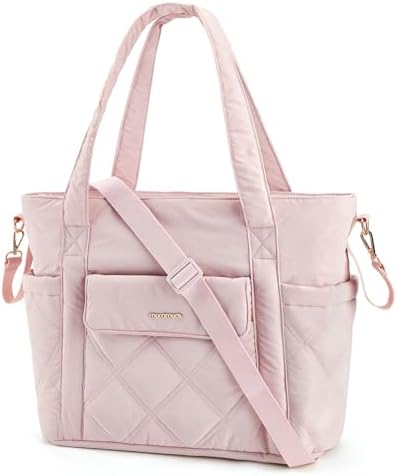 mommore Diaper Bag Tote, Small Baby Bag with Insulated Pockets, Lightweight, with Stroller Straps, Gym Bag with Yoga Strap