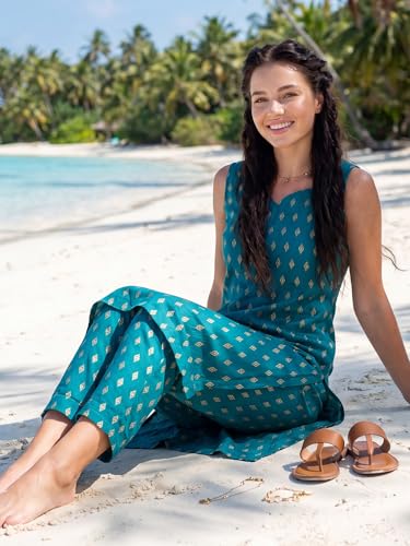 Image of INDO ERA Women's Cotton Ethnic Co-Ord Set | Kurta Pant Set | Stylish Cotton Suit Set for Women,5482