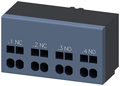 Siemens Bloco auxiliar de interruptor 3RA69 13-2A, acionador de partida compacto, conexão tipo mola,