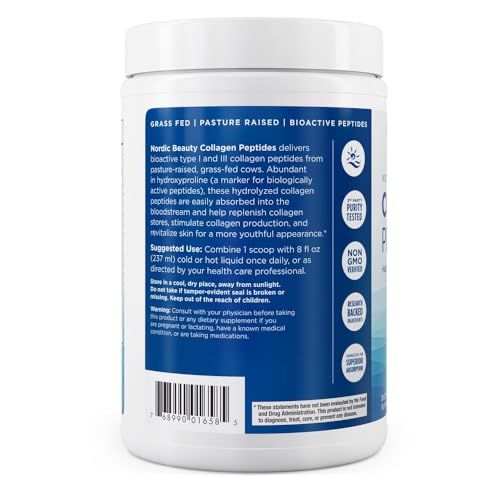 Nordic Naturals Nordic Beauty Collagen Peptides, Unflavored - 10.6 Ounces - Collagen Supplement for Skin Health and Elasticity - for Hot and Cold Beverages - 30 Servings - image 6