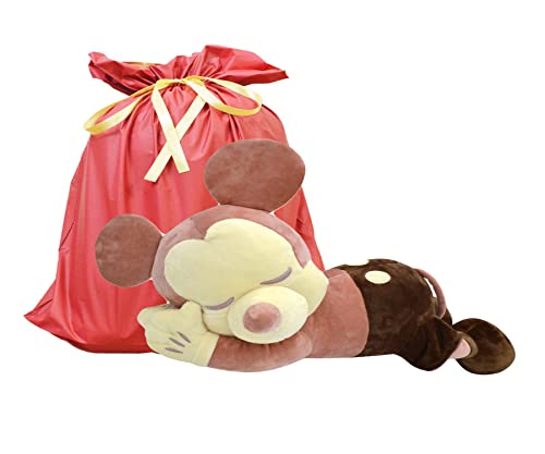 ミッキーマウス 抱き枕 クラシック ブラウン 添い寝枕 約55cm ディズニー