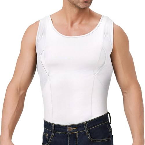 Concealed Carry Holster Tank Top Mens Crew Neck Sleeveless Conceal Carry Shirts Clothing for Men with Large Pockets4