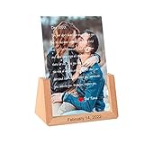 Cómo personalizar: -el marco de fotos personalizado con texto para parejas incluye plantillas personalizadas A, B, C, puede elegir su plantilla de marco de carta de amor de acuerdo con la imagen que mostramos. Haga clic en "Personalizar ahora" para cargar su texto y foto, siga los pasos que le indicamos en el contenido personalizado, luego agregue el marco de impresión de la carta de amor a su carrito.