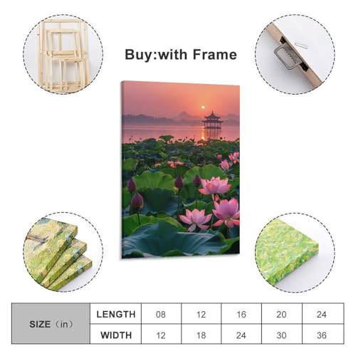 Poster zen moderne et impression sur toile 50x75 cm : le tableau idéal pour chambre - 2
