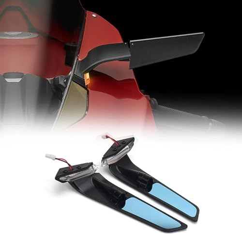 Amazon.com: VITINO Rearview Mirrors with LED Rotating Adjustable Wing ...