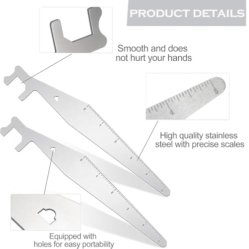 MUYAPAY 2 Stück Dietrich Feuerwehr Notfall, Türöffnungswerkzeug Federstahl, Tür öffnungs Werkzeug Tragbar, Schlüsseldienst Türöffner Schlüsse, für Anfänger, Feuerwehrleute, Polizisten