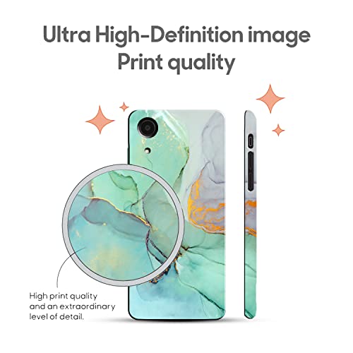 Image of COLORflow Back Cover Compatible with Samsung Galaxy A03 Core | Beautiful Green Marble | Designer Printed Hard CASE Bumper Back Cover Compatible with Samsung Galaxy A03 Core