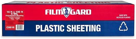 Berry Plastics Film-Gard Clear Plastic Sheeting - 4 Mil X 8 Ft X 100 Ft Polyethylene - View #3