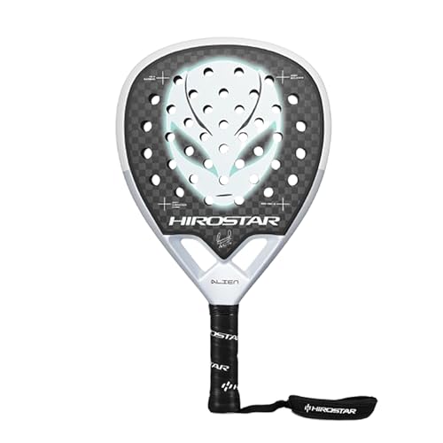 Hirostar Alien 2025 | Padel Racket | Tolito Aguirre | Diamond Head | 100% 12K Carbon | Anti Vibration | Smart Hole System