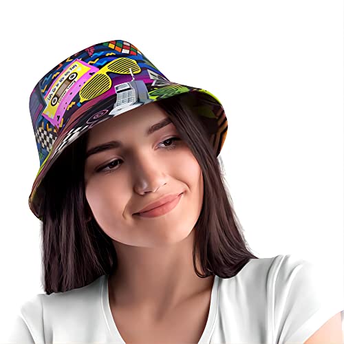 Kmxzint LYY-068 80S 90S Outfits For Women Men Fashion Retro 80S 90S Bucket Hat Rave Festival Party Accessories thumb #3
