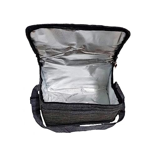 Bolsa Térmica Porta Marmita Lancheira Bebidas Fitness Unica Cor:Preta