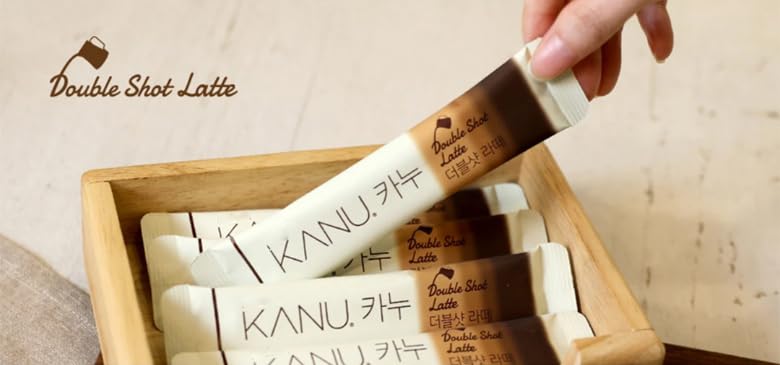 Double Shot Latte Instant Coffee, 13.5g x 50 Sticks for Kanu