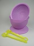 prix chefseries tupperware Original Tupperware TUPPERWARE Junge Welle 4,3 L lila Schüssel + Sieb + Salatbesteck gelb Besteck