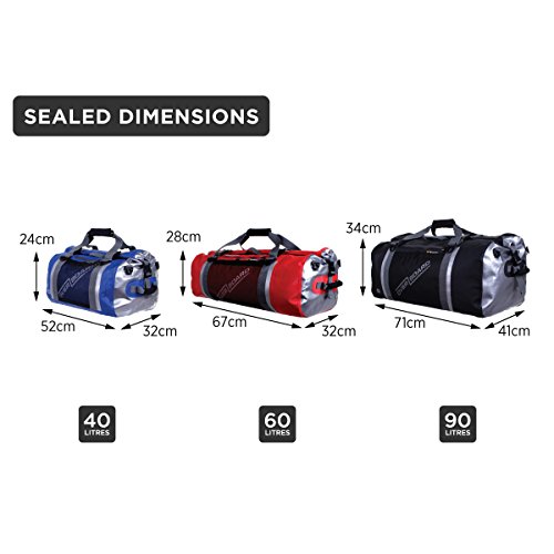 OverBoard Waterproof Pro-Sports Duffel Bag, Black, 90-Liter