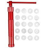 MAGICLULU Edelstahl Clay Extruder Set mit Formen Präziser Tonpresswerkzeug für Polymer Clay DIY Modellierwerkzeug für Kreative Keramikgestaltung Langlebig und Leicht zu Reinigen für