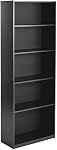 Mainstay` 71" 5-Shelf Standard Bookcase (Black)