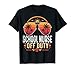 School Nurse Off Duty Last Day of School Retro Sunset T-Shirt
