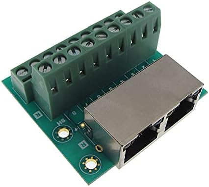 MDFLY Terminales de ángulo recto del tornillo del módulo 90D del tablero del desglose de Ethernet dual RJ45