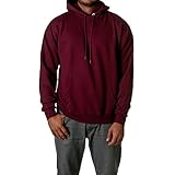 Hanes Adult EcoSmart Pullover Hood, Maroon, XXX-Large