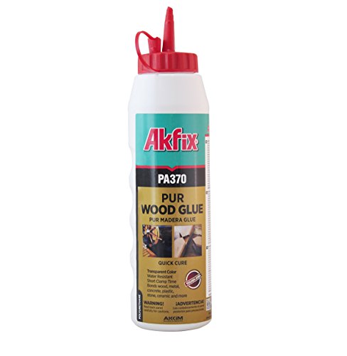 Akfix PA370 Polyurethane Wood Glue, Transparent, 17.63 oz. (500 g), Clear