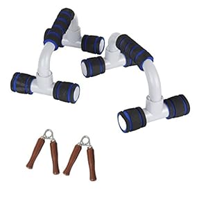 AURION Push UP BAR + Hand Grip for Exercise Fitness Home Gym USE Combo Offer –