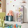 Colingmill 2-tier Plush Toy Stuffed Animal Storage Organizer with Zippered Large Stuffed Toy Holder PVC Waterproof Dustproof Cover 47. 2 Inch Stuff Animal Organizer Holder for Nursery(White) #5