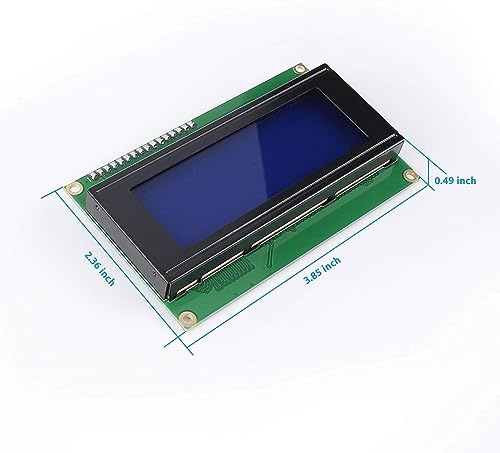 Image of SunFounder 2 Pack LCD 2004 Displays Characters of 4 Rows with 20 Characters in Each, 2PCS 2004 LCD Displays (I2C NOT Included)