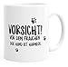 Produktbild MoonWorks Kaffee-Tasse Vorsicht vor dem Frauchen der Hund ist harmlos! glänzend weiß unisize