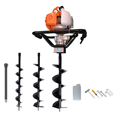Dirty pro Tools Petrol Earth Auger with 3 Drill Bits