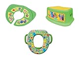 Sesame Street'Framed Friends' 3 Piece Potty Training Kit - Soft Potty, Folding/Travel Potty and Step Stool, Green