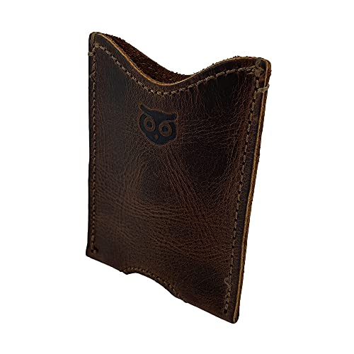 Hide & Drink, Rustic Leather Pocket Sleeve Wallet, for Easy Travelers, Commuters, Card Holder Handmade, Includes 101 Year Warranty3