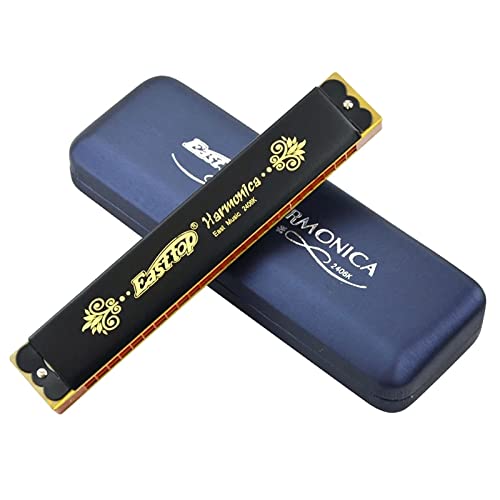Harmonica Tremolo harmonica 24 orifices orgue ABS peigne cuivres roseau harpe instrument Key C East top t2406k… - Les Beatles, Paul McCartney, John Lennon, RIngo Starr, George Harrison Harmonica Tremolo harmonica 24 orifices orgue ABS peigne cuivres roseau harpe instrument Key C East top t2406k…