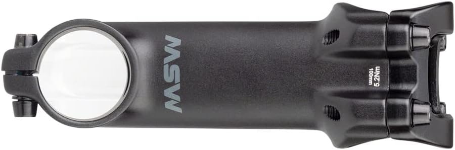 MSW 17 Stem | 100mm | 31.8 Clamp | +/-17 | 1 1/8" | Aluminum | Black