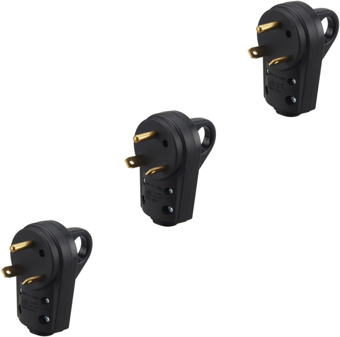 3pcs 30 50a Plug Adapter Multi Plug Outlet Converter Connector USB Charger Multiple Outlet Wall Camper Rv Power Assembly Rv Replacement Part 50 Amp Male Abs