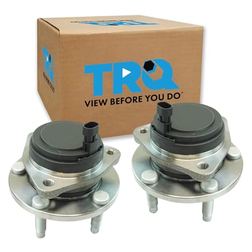 Image of TRQ Front Left and Right Wheel Bearing and Hub Assembly Set 2 Piece Compatible with 2008-2009 Pontiac G8 2011-2013 Chevrolet Caprice