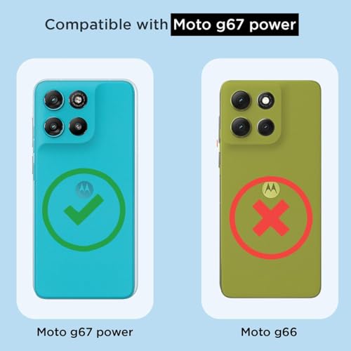 Image of Fashionury Clear Back Cover Case for Motorola Moto G67 Power 5G / G67 Power 5G | Anti-Yellow Acrylic Hard Back + Soft TPU Bumper | Shockproof 360 Protection | Slim Transparent Bumper Case (Clear)